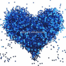 Blue Star Table Confetti Sparkle Star Sequins For Wedding Baby Shower Birthday Party Decorations Supplies, 6 MM